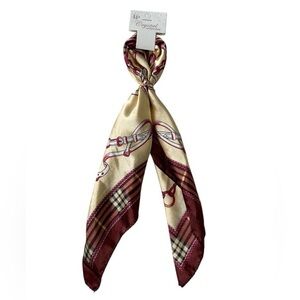 Crystal Collection Elegant Cream and Brown Scarf